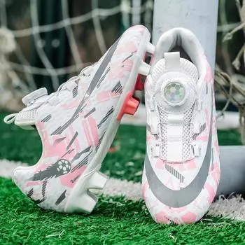 Children s football shoes boys and girls students grass training broken nail shoes TF professional football shoes 30