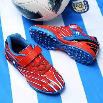 Children s football shoes boys children s football shoes training shoes broken nails tf primary and secondary school students girls Velcro tra 29