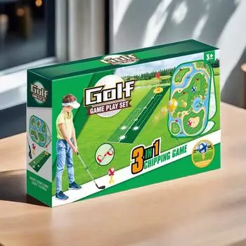 Children s Golf Practice Target Toy Outdoor Parent-Child Throwing Sticky Ball Suit Gift темно-зеленого