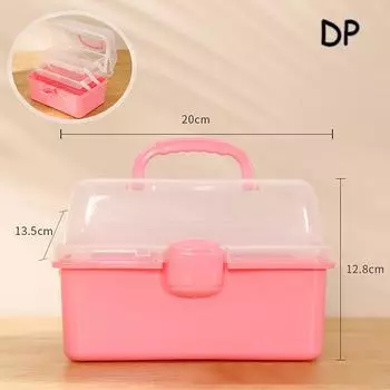 Children S Hair Accessories Storage Box Head Rope Hairpin Card Pen Sundries Stationery Box Cute Girl Jewelry Box AVE темно-розовый