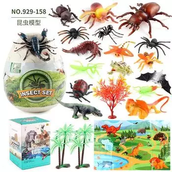 Children S Insects, Dinosaurs, Marine Animals, Model Egg Sets, Ornaments, Scene Maps, Cognitive Early Education Toys