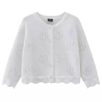 Children s Knitted Cardigan Thin Cotton Non-pilling Sun-proof Jacket Girls Sweater Cardigan S