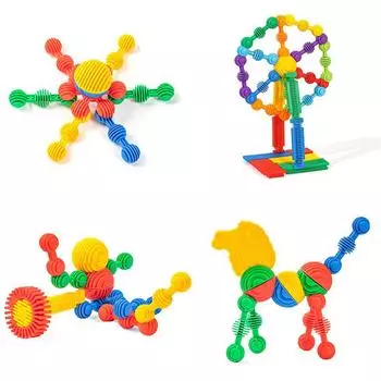 Детская грива Строительные блоки Игрушки Раннее образование Мальчик Частицы Колючий ежик Гребень для девочки