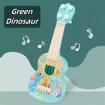 Children s Music Toy Guitar & String Instrument Toy, Ukulele Educational Toy,Guitar,Kids Guitar,Ukulele 26CM Little Dinosaur Guitar разноцветный