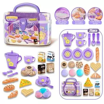 Children S Play House Kitchenware Afternoon Tea Simulation Food Pastry Girl Interactive Dessert Set Toys