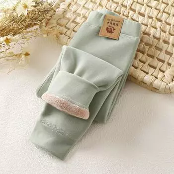 Children s Polar Fleece Pants, Boys and Girls, Autumn and Winter Warm Pants, Big Children s Thickened Plus Velvet Long Trousers, Leggings 170