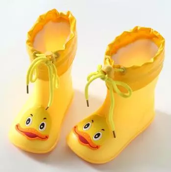Children s Rain Boots Boy Girl s Solid Colour Waterproof Rain Boots Comfy Non Slip Durable Water Shoes For Kid s Outdoor 14-Insole 14.0 cm розовый