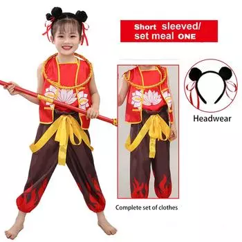 Children s Role-play 6-piece Set Party Cosplay Costume 100 красный