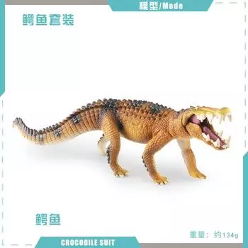 Children S Science And Education Cognition Simulation Amphibian Reptile Cold-Blooded Animal Crocodile Model Desktop Decoration Static Ornament