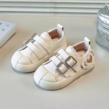 Children s Shoe for Girl School Sports Versatile Kids Running Sneakers Fashion Patchwork Toddler Causal Shoes Non-slip Hook Loop 23 чёрный