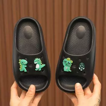 Children s slippers boys and girls 2024 new summer wear new cartoon children s indoor non-slip one-word drag 26-27 (inner length 180MM)