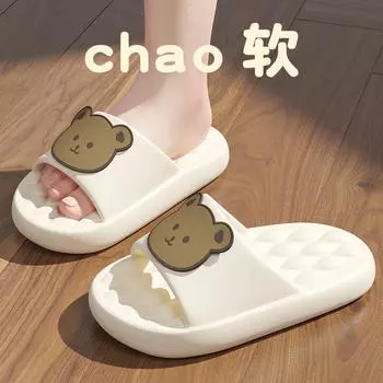 Children s slippers summer 2024 new popular indoor home non-slip bathroom thick bottom cartoon cool slippers 30-31