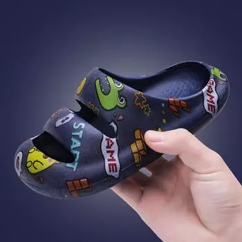 Children s slippers summer children middle and older children wear beach hole shoes baby home non-slip sandals 26