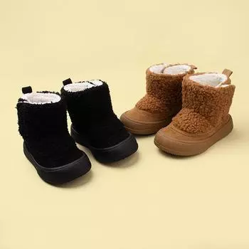 Children s snow boots cotton boots 20 чёрный