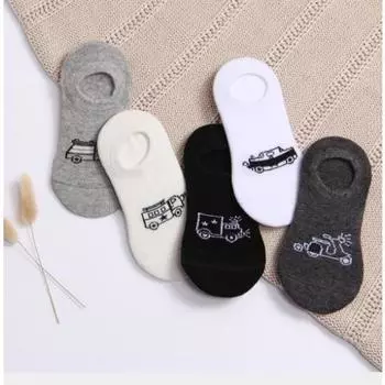 Children s Sock Cotton Thin Cartoon Small Donkey Ship Socks Antiskid Boy Baby Socks Short Cute Animal Print Sock 5pair 1 to 3year