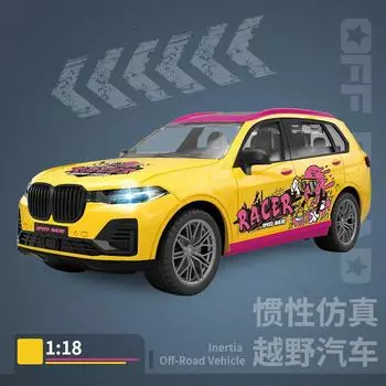 Children S Sound And Light Music Inertia Toy Car, Educational Early Education Simulation Off-Road Vehicle, Boy Toy Gift