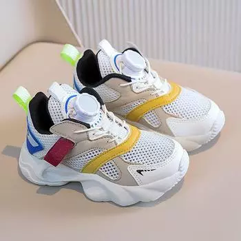 Children s Sports Sandals 2024 Summer Baby Girls and Boys Hollow Single Mesh Breathable Mesh Shoes Kids Sneaker Size 26-37 26 фиолетовый