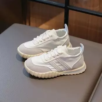 Children s Summer Running Shoe Luxury Brand Casual Shoes for Boys Girls Mesh Breathable Platform Designer Pink Kid s Sneakers 26 бежевый