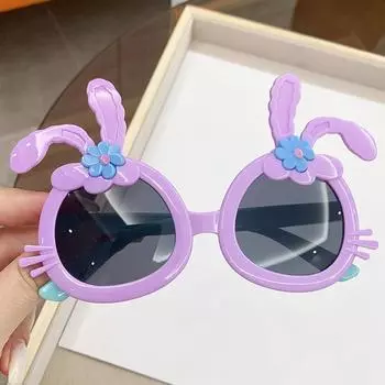 Children S Sunglasses Fashion Trendy Cartoon Dress Up Glasses Girls Cute Uv Protection Eye Protection Baby Toy Sunglasses