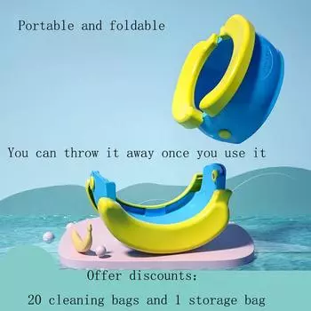 Children s Toilet Foldable Banana Toilet Baby Car Urinal Baby Seat Toilet Child Portable Basin No Cleaning Tourism Outdoors