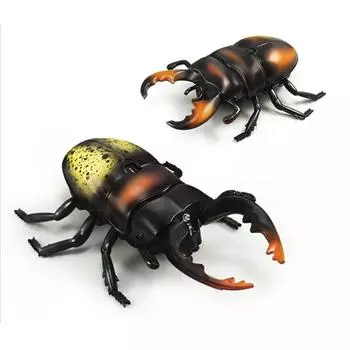 Children s Tricky Toys Remote Control Insect Beetle Infrared Remote Control Shade Beetle Realistic Electric Remote Control Animal Toys белый