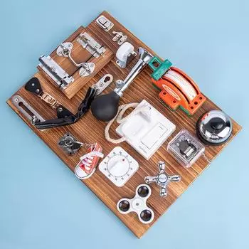 Children s Wooden Unlock Toys Kindergarten Parent-Child Interactive Intelligence Montessori Early Education Toys