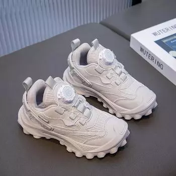 Children Sneakers Boys Girls Mesh Breathable Sports Running Shoes Kids Anti-slip Soft Sole Outdoors Casual Shoes 26 чёрный