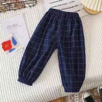 Children Sports Pants Kids Casual Striped Loose Long Pants Boys Girls Korean Outwear Child Folded Trouser 80cm