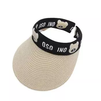 Children Sun Hats Summer Straw Empty Top Hat Baby Girl Hat Fashion Panama Cap For Kids Beach Sun Cap Summer