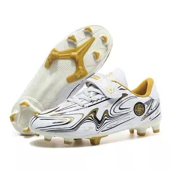 Children Teen Shredded Nails Football Shoes Boys Students Middle School Children Game Football Shoes Lawn Training Shoes Velcro 28