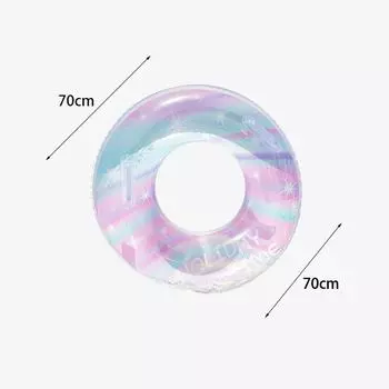 Childrens Adult And Swimming Rings With Sequins And Handles To Rollover Prevent 70 cm
