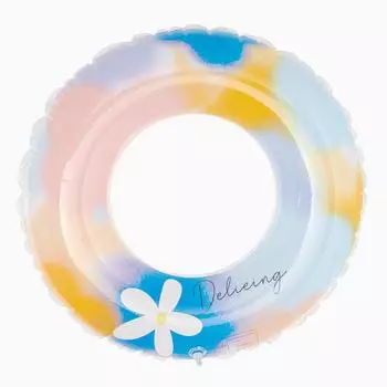 Childrens And Adult Swimming Circle Cartoon Watercolor Flower Thickened NO.60(10-25KG)