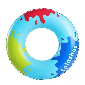 Childrens And Adult Thickened Ink Splashing Style Swimming Ring Handle With NO.100(65-80KG)