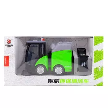 Childrens Garbage Truck Car Model Alloy Toy With Inertia Control Collectors For