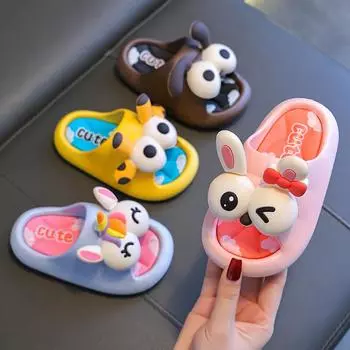 Childrens Slipper Summer Children Sandal Kids Shoe Anti Slip Slipper Soft Soled Sandal Girls Shoe Girl Slippers Pantufa Infantil 24 25insole15cm красный