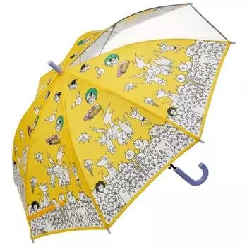 childrens umbrella 55cm nyanko great war for 9-10 years old approximately 125-135cm elementary school students comes with a transparent window to ens
