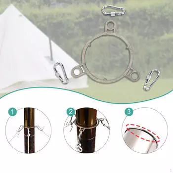 Chimney Pipe Bracket Holder Fixing Household,Hanging,Accessory,Clip Fireplace for 60mm