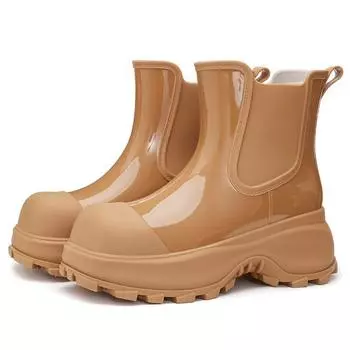 China Professional Manufacture Thick Soled Rain Shoes Durable Rain Shoe Design 38 Foot length(244mm)