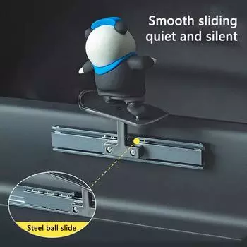 China Skateboard Giant Panda Auto Automatic Elegant Alloy Car Center Console Decoration Interior Decoration Accessories