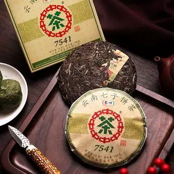 CHINATEA 7541 Классический пуэр Сырой чай Пуэр Чай ЧжунЧа Люшань в упаковке 150 г/5,29 унций