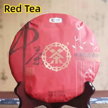 ChinaTea Red Rhyme Spring Bud 2019 Юньнань Мэнхай Пуэр Чай спелый приготовленный чай 357г