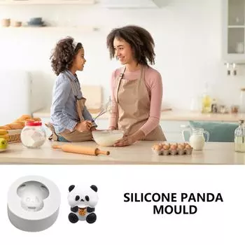 Chinese 3D Panda Silicone Molds Baking Moulds Nonstick Candy Molds Chocolate Cake Molds Silicone Texture Dessert Molds I