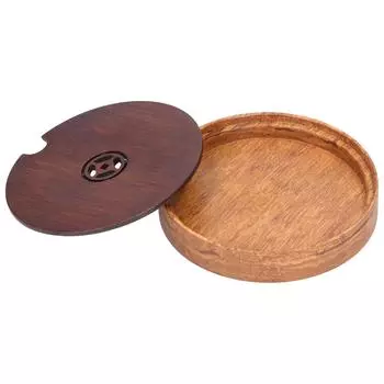 Chinese Bamboo Tea Tray Teapot Mat Serving Tray with Drain Lid Kitchen Tea Ceremony Accessories