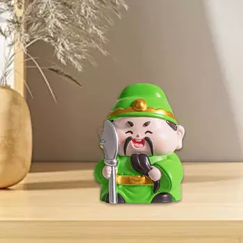 Chinese Deity Figurine Feng Shui Collectible Ornament for Home And Office фиолетовый
