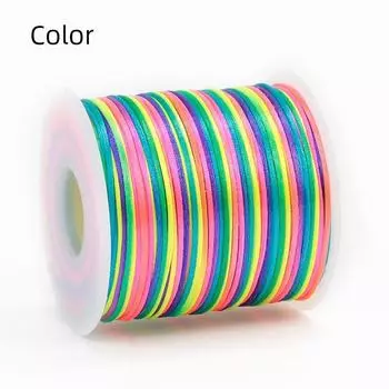 Chinese Knot Line 7 Red Rope Bracelet Wrist String Braided Rope Handmade DIY Braiding Thread Hanging Piece Pendant Lanyard Material Color