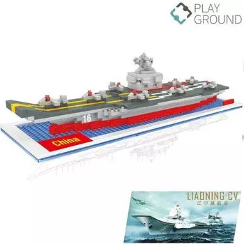 Chinese Laoning aircraft carrier nanoblock 610p drstarn645