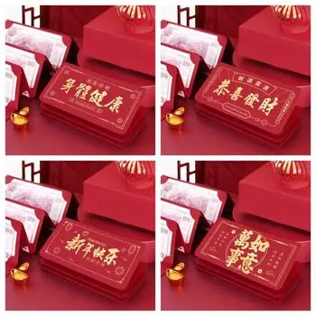 Chinese New Year Money Envelope Luck Money Bag Stretch Lucky Red Envelope Celebration Party 6 Slots-06