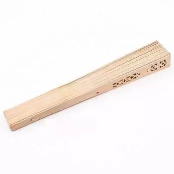 Chinese Sandalwood Scented Folding Hollow Wooden Fans Hand Held Fans