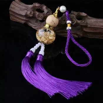 Chinese Style Glass Bottle Gourd Pendant Mini Gourd Perfume Bottle Home Decoration