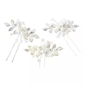 Chinese Style Headwear Ancient Style Hairpin Hanfu Hair Sticks Pearl Hairpin U Shaped Hairpin серебряный